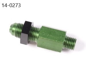 14-0273 Bulkhead M12x1.5 to 6AN with Jam Nut
