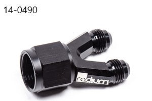 14-0490 Y-Adapter 6AN Male 6AN Male 10AN Female