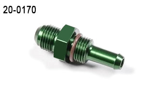 20-0170 6AN ORB with 8.5mm Barb to 6AN Male Bulkhead