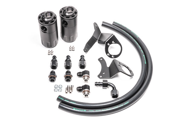 20-0324-FL Dual Catch Can Kit 11-14 Mustang GT Fluid Lock