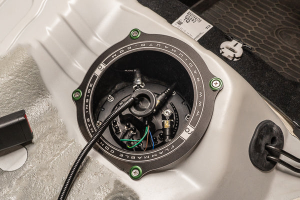 Fuel access cover installed