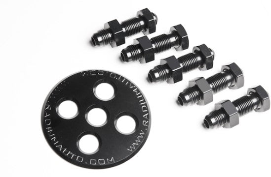 20-0128-01 Bulkhead Plate with 5 Fittings and Nuts